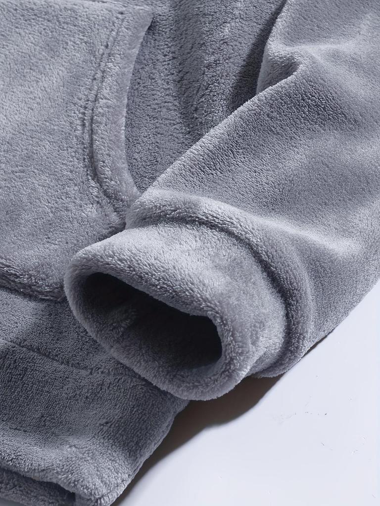 Men's Autumn/Winter Rabbit Ear Hooded Casual Sweatshirt Jacket