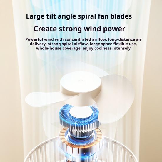 Wall-Mounted Desktop Fan with 5 Speeds Low Noise Electric Fan