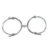 2pcs Mountain Alliance Each Other Couple Red Rope Bracelets a Pair of Magnet Stone Girlfriends Gift Braided Rope Jewelry