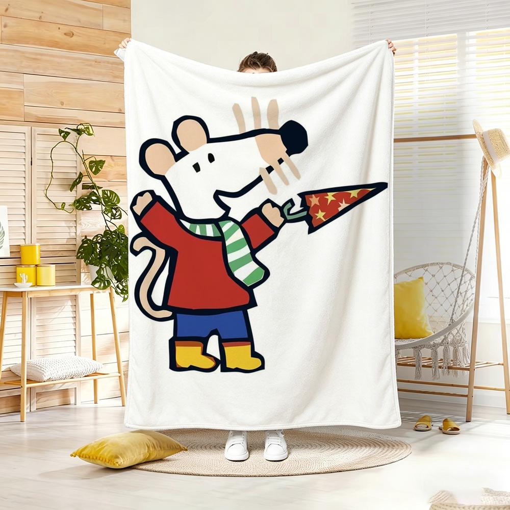 Cartoon M-MaisyS MuisS Plaid Zacht Warm Plaid voor Slaapkamer Woonkamer Bed Reizen Kamperen Picknick Cadeau