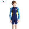 Kids 2.5mm Neoprene Wetsuit Boys Full Body Long Sleeve Dive Suit With UV Protection Warm Flexible Snorkeling Surfing