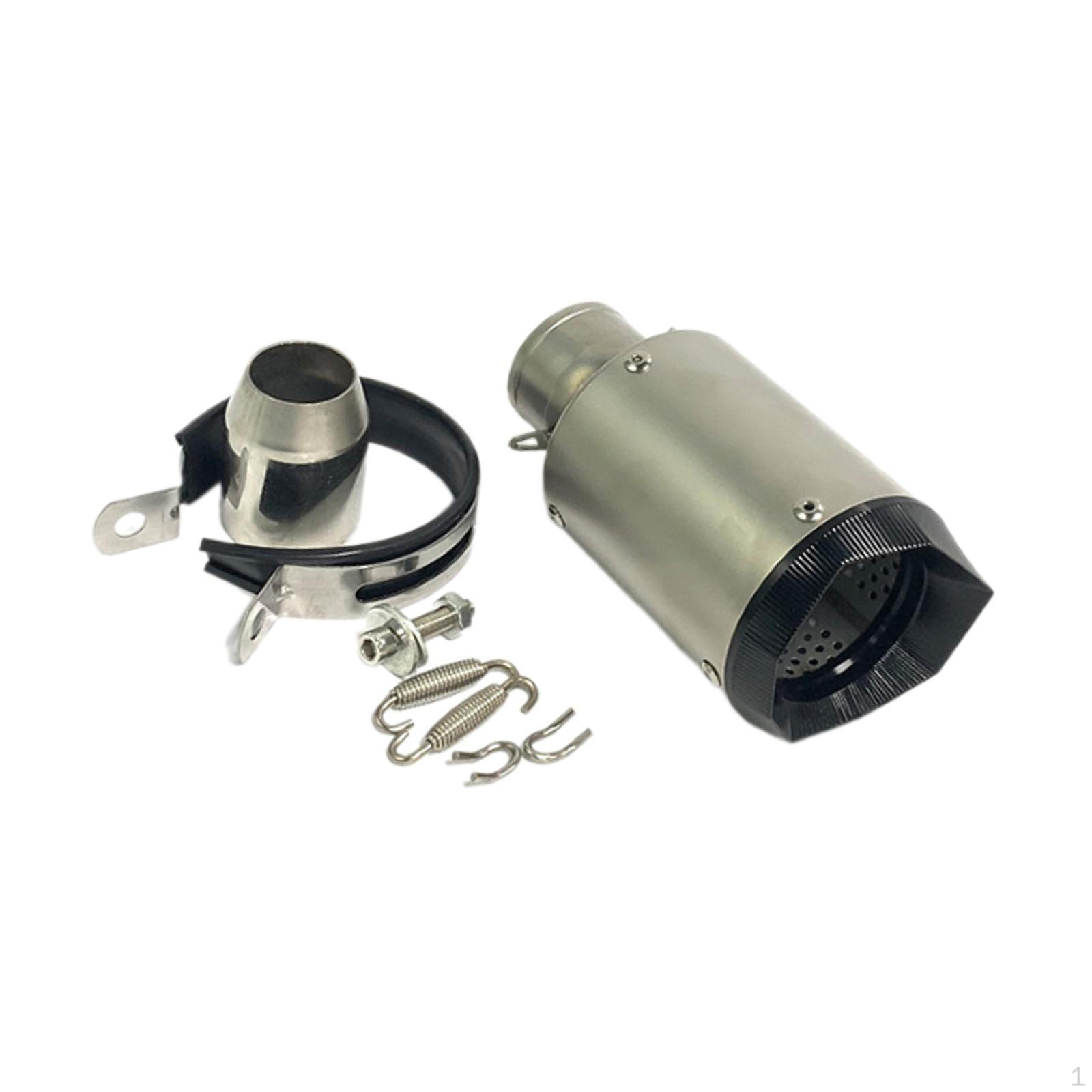 

Exhaust Muffler Practical Parts for 6001200 Large Displacement Silver срібний