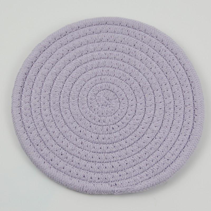 Abay Cotton Woven Round Placemat & Coaster Set