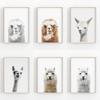 Modern Minimalist Animals Wall Art Cute Alpaca Furry Llama Poster Canvas Painting LIving Room Home Decoration Gift Idea