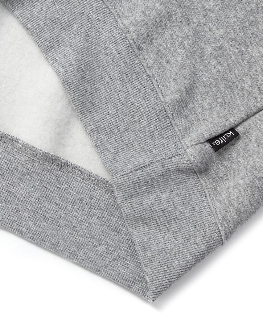 KULTE 811 Standard Fit Leather Icon Sweatshirt Melange Grey