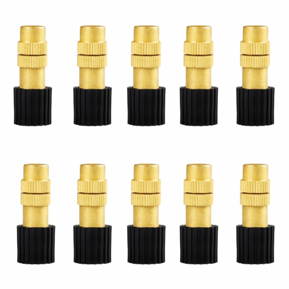 10Pcs Atomizing Design Misting Nozzles Adjustable Spray Garden Sprinklers Plant Watering