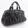 MIUMIU Materasse Handbag RR1300 black leather Women Used