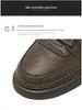Chaussures en cuir tendance pour hommes 2025: Style Britannique Polyvalent Automnal Décontracté & Formel.