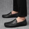 Fashion Lightweight Men Genuine Lleather Casual Shoes Lazy Shoes Male Breathable Slip-on Mens Driving Shoes Loafers Moccasins