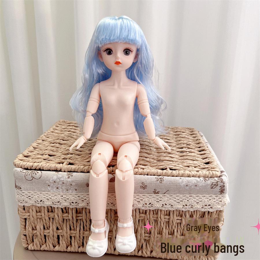 Hochwertige 30 cm große BJD-Puppe mit 20 Gelenken und mehrfarbigen Kontaktlinsen