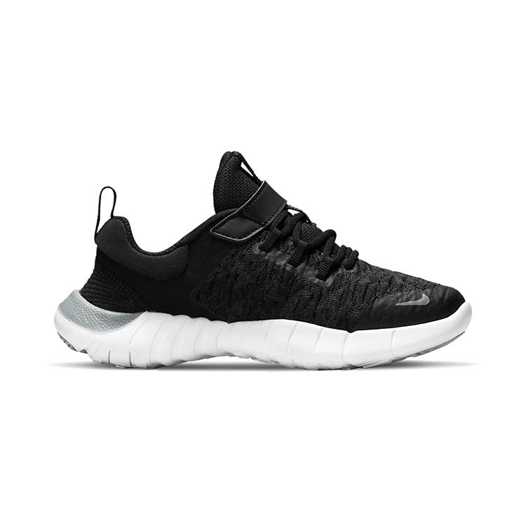 Nike Free RN Cushioning Low top Kids' Running Shoes Black White Children Aged 3 7 Years Old CZ3996-001