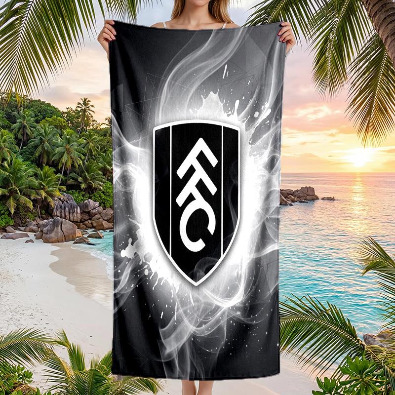 Fulham Football Beach Towel Soft Microfiber Summer Towel Quick Dry Absorbent Towel for Beach Swimming Pool Travel