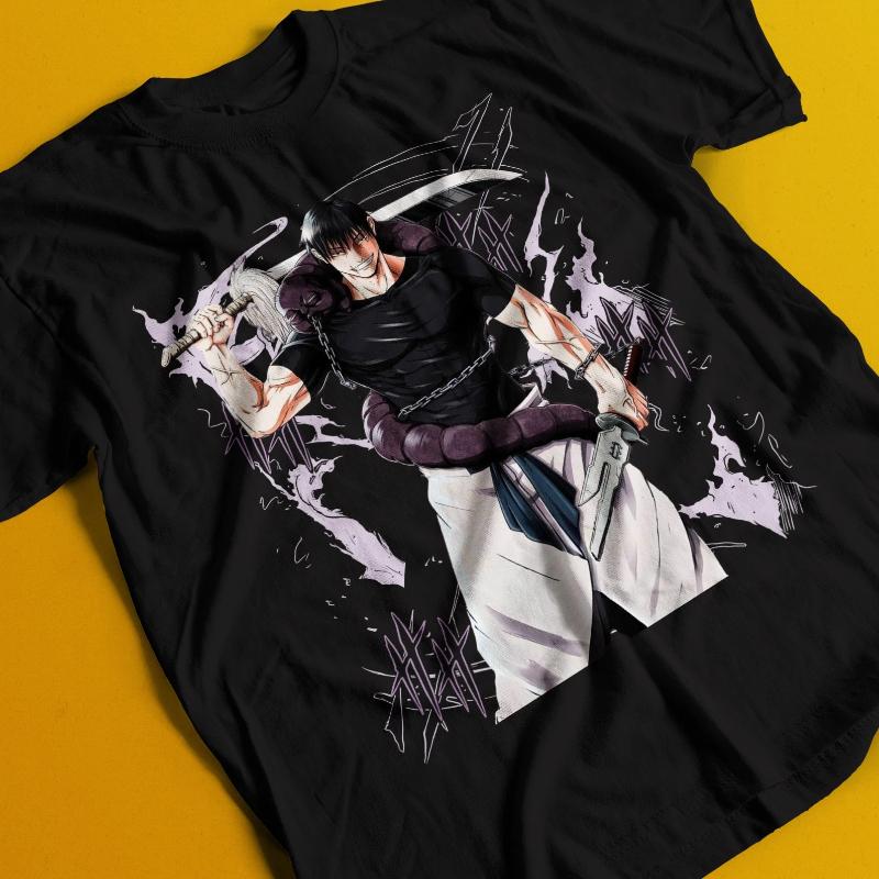Toji Fushiguro T-Shirt Gojo Satoru Shirt Jujutsu Kaisen T-Shirt Men's T-Shirt Summer New Men's and Women's Streetwear