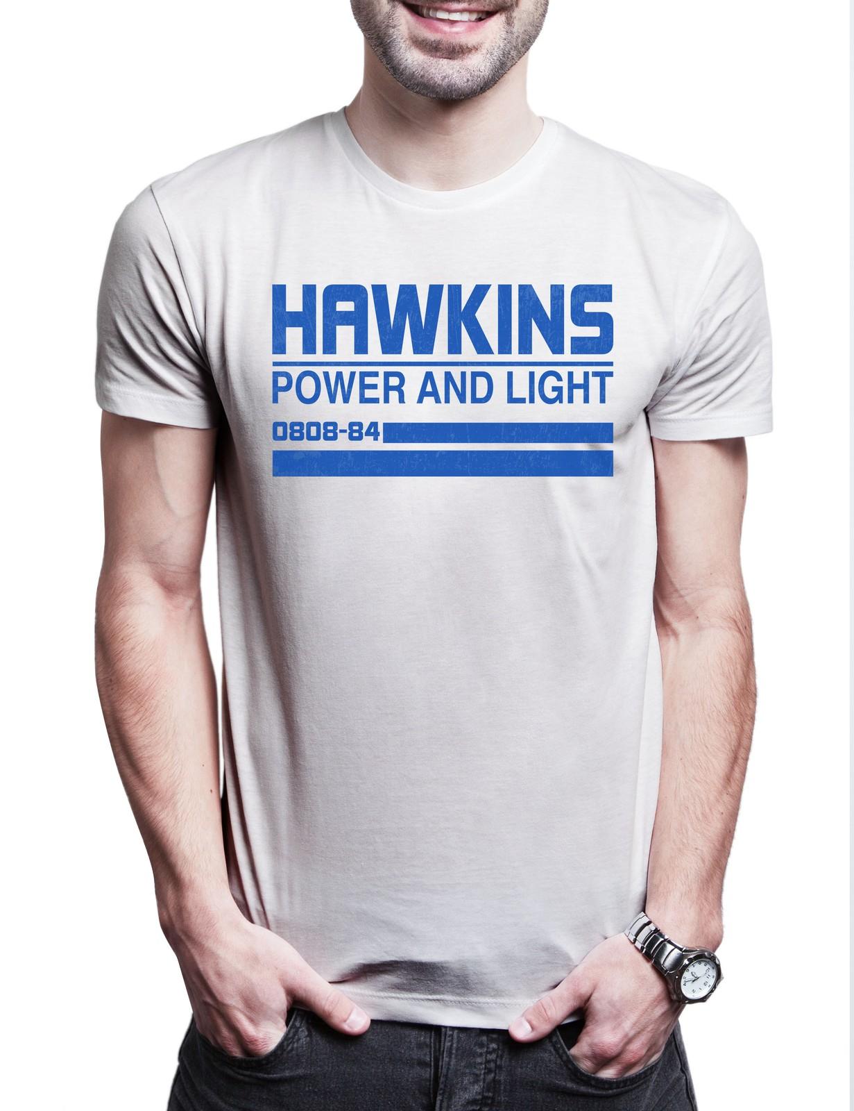 Power And Light Mens T-Shirt Upside Mind Things Down Stranger Hawkins Flayer XL
