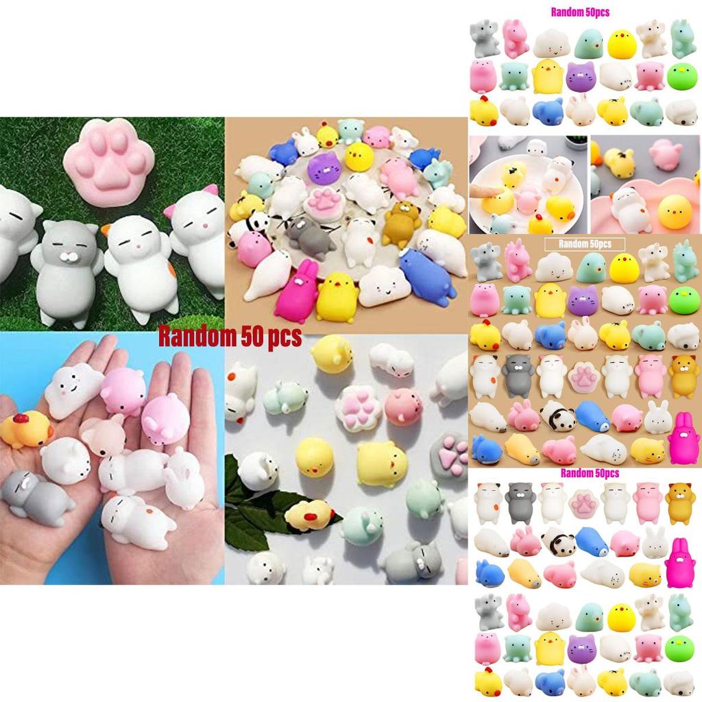 Cute Seal Squishy Animal Toy Stress Relief Squeeze Fun For Kids 50 Pieces Set
