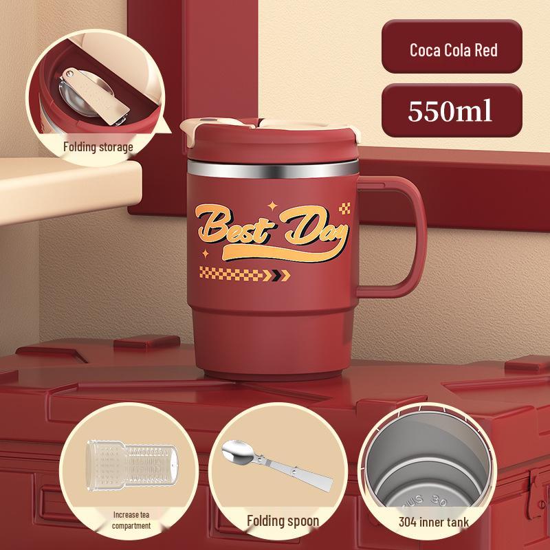 304 Double-Layer Stainless Steel Travel Thermos Mug