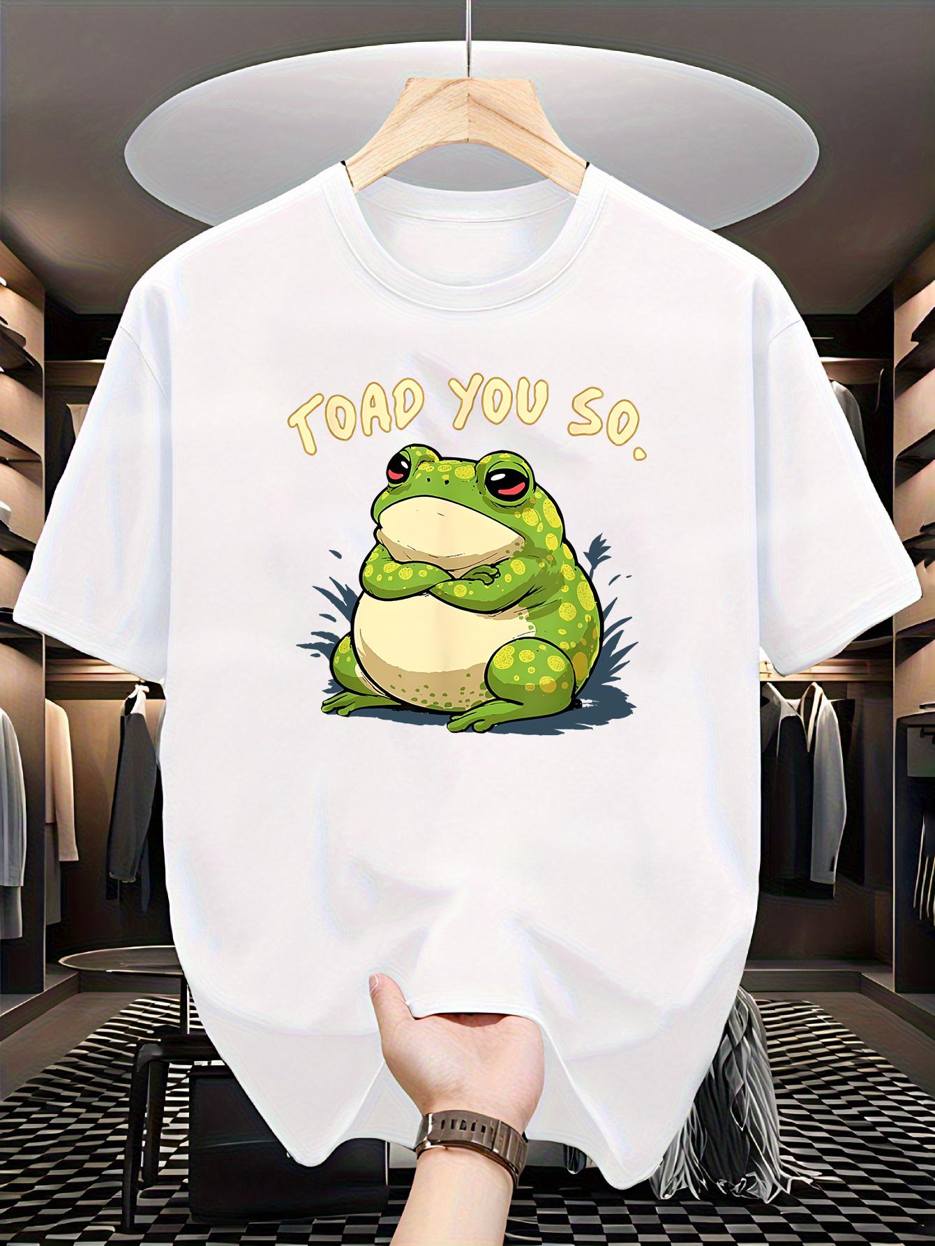 

Funny Frog Graphic Unisexs Summer TShirt Cotton Oneck shortsleeved Tee Tops Oversized Tshirts Unisex casual T Shirts streetwear 4XL