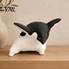 Playful Home Embellishments Cute Penguin Figurine, Nordic Style Small Animal Statue, Whimsical Modern Accents Desk Shelf Tabletop Decor Ornament, Gift