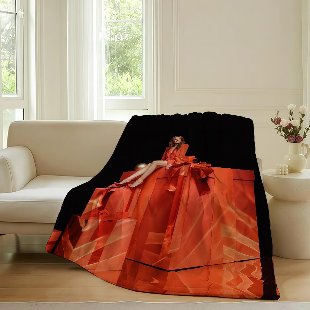 

German singer Andrea Berg Blanket For Sofa Office Bed Plane Travel Sleep Read Relax Camping Soft And Warm 75cmx90cm