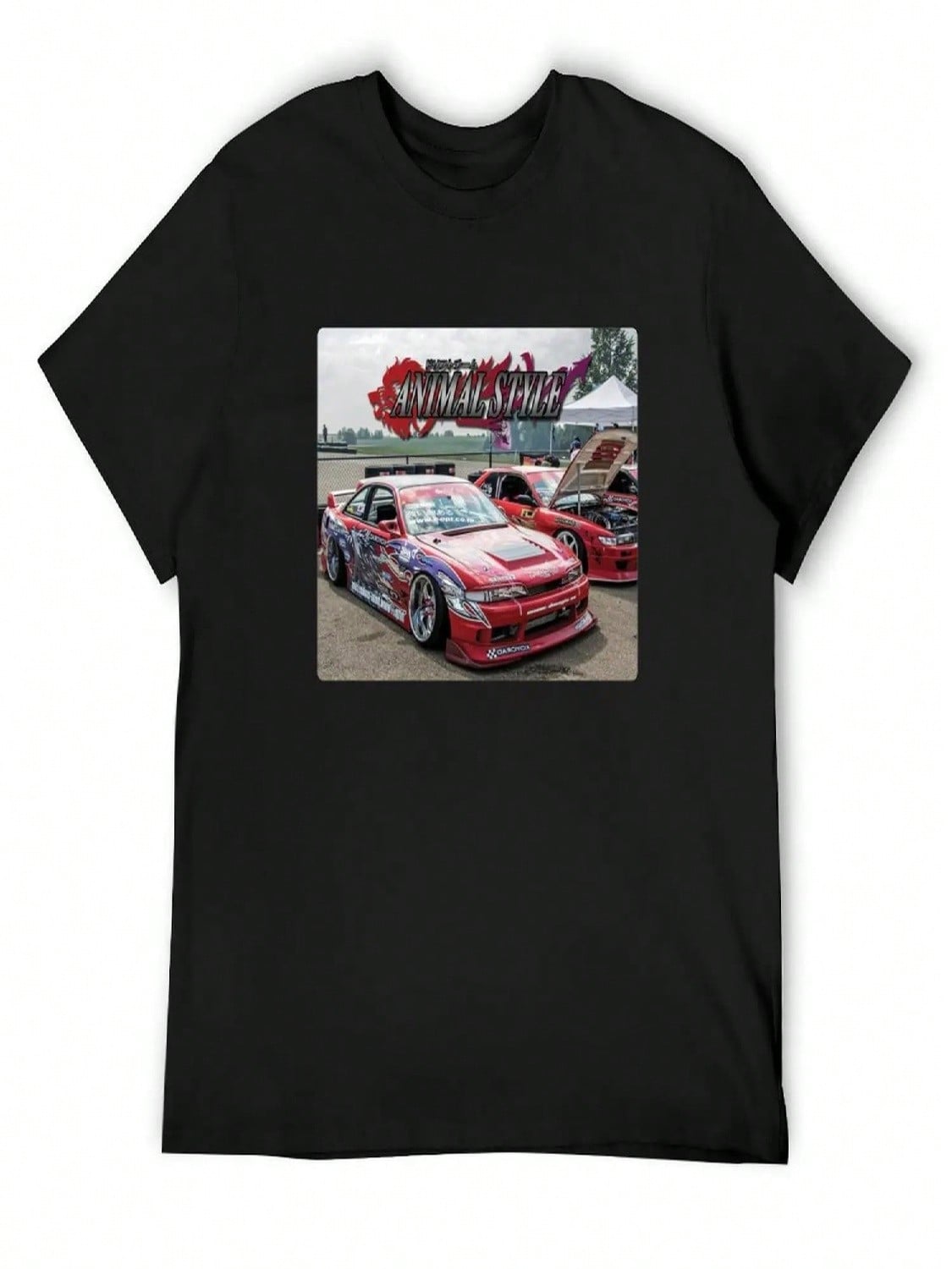 Animal Style Drift Team T-Shirt Graphics Summer Tops Vintage Customizeds unisexs Designer Clothes S разноцветный