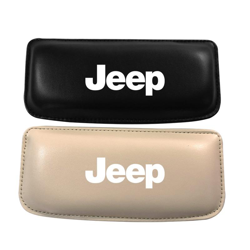1Pcs Car Knee Pad Interior Pillow Pad Comfortable Cushion Memory Headrest For Jeep Renegade Wrangler JK JL Grand Cherokee Compass Patriot