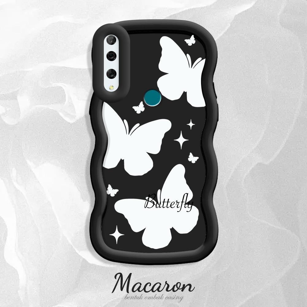 

Окрашенный узор Big Wave Edge Мягкий силиконовый материал Macaron чехол для телефона противоударный защитный резиновый чехол для iPhone Huawei Honor Infinix Tecno Honor X8B чёрный