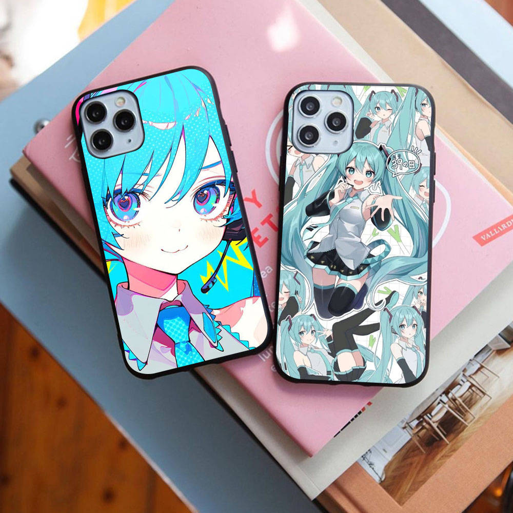 Case for Samsung A04 A14 A23 A34 A54 M23 M33 M52 M53 Realme 10 9 C30S C35 C55 VIVO Y02S Y21 Y51 X80 Pro Transparent Cover WI70 Hatsune Miku