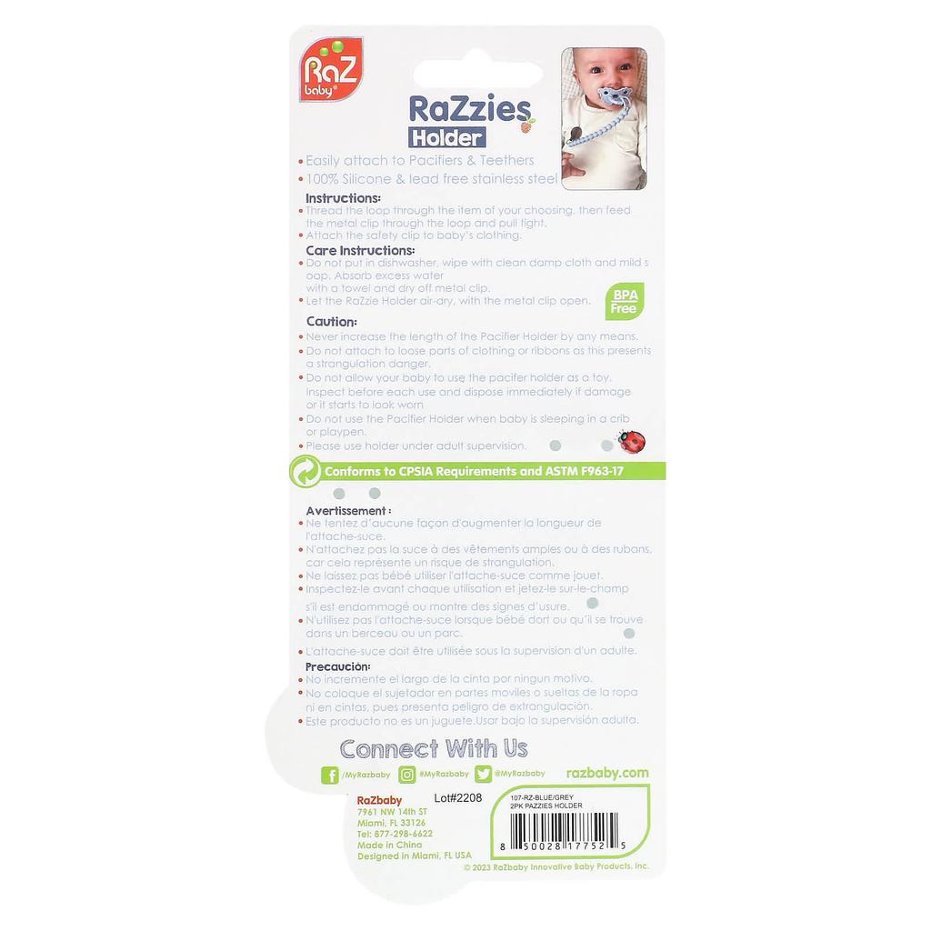 Razzies cradle stand, 0M+, blue/grey, 2 stands