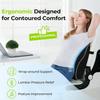 Ergonomic Memory Foam Lumbar Support Cushion for Car, Office Chair, and Wheelchair