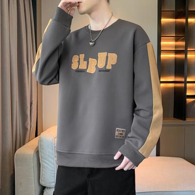 Sweatshirt Men's Autumn New Men's Round Neck Long Sleeve Men's Trendy Versatile Sports Tops Casual Fashion Jackets for Men