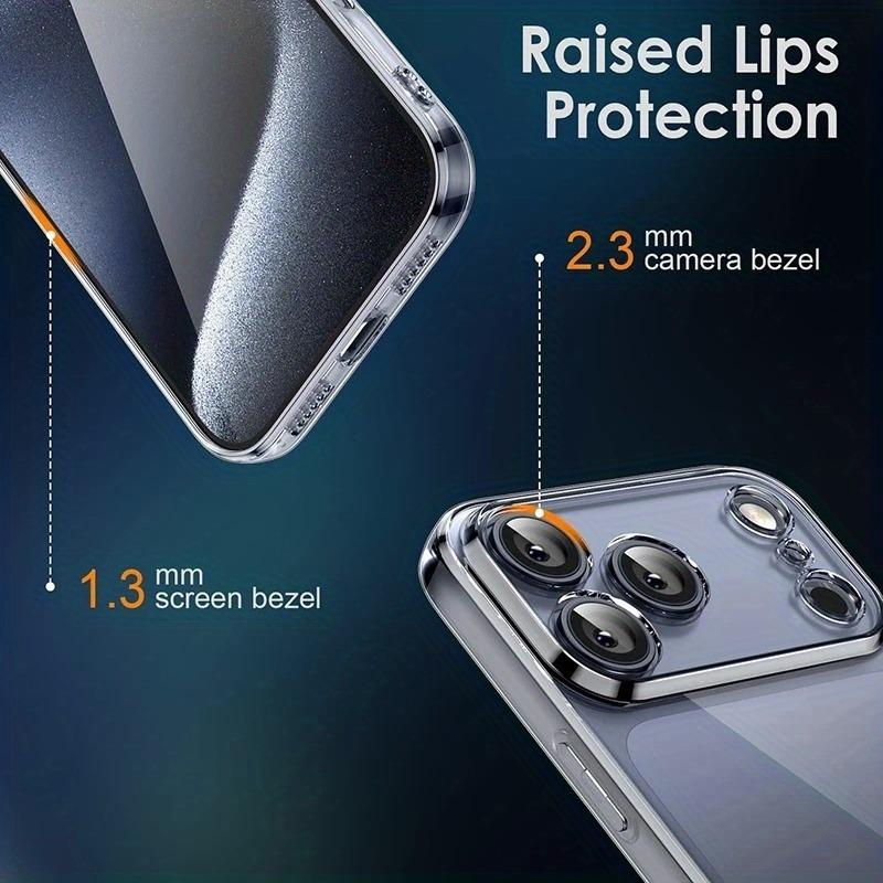 Ultra Thin Clear Phone Case For For Iphone 17 16 Pro Max 17Pro Soft Silicone Transparent Cases For For Iphone 1 14 13 17 Pro Max Cover