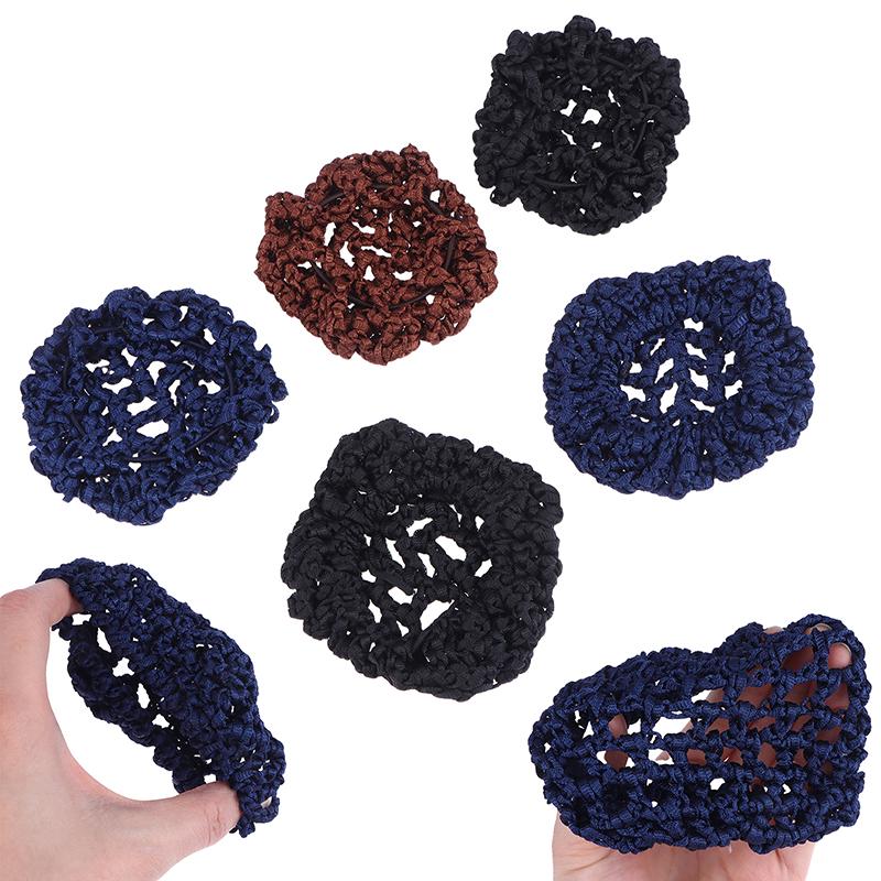 Mesh Crochet Hair Net For Women Invisible Bun Cover Hair Net Ballet Dance Skating Stretchable Hairnet Work Hair Accessories