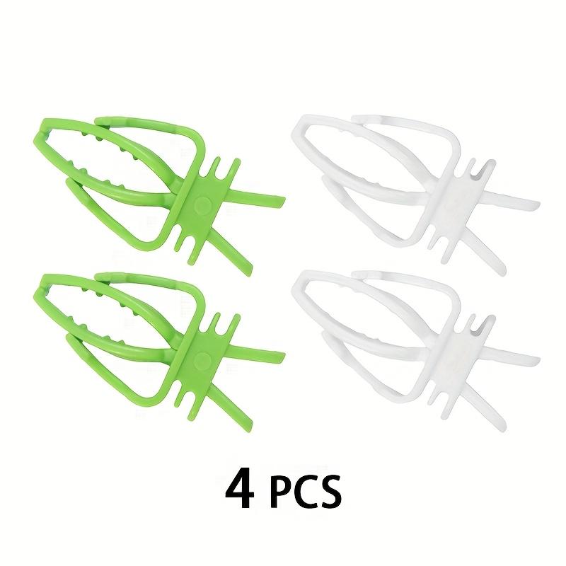 4Pcs Bird Cage Food Clip Vegetable Holder, Heavy-Duty Grip Handle Seed Dispenser for Small Budgies