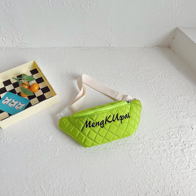 Trendy And Stylish Kids Canvas Waist Bag For Boys And Girls With Alphabet Design In Modern Colors