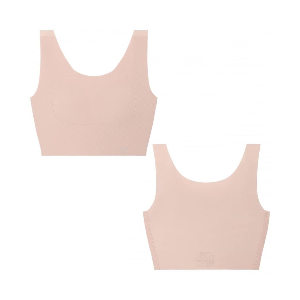 Triumph Sloggi 040 Zero Feel Night Plus 1143 LL Size Half-Top Bra, Wireless, Women's Underwear, Size, Sexy, Stylish, Cute, (Fog),