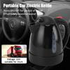 250W Portable Car Electric Kettle with Cigarette Lighter Road Trip 24V Truck Heated Water Tea Coffee Kettle Auto Shut Off 1000ml