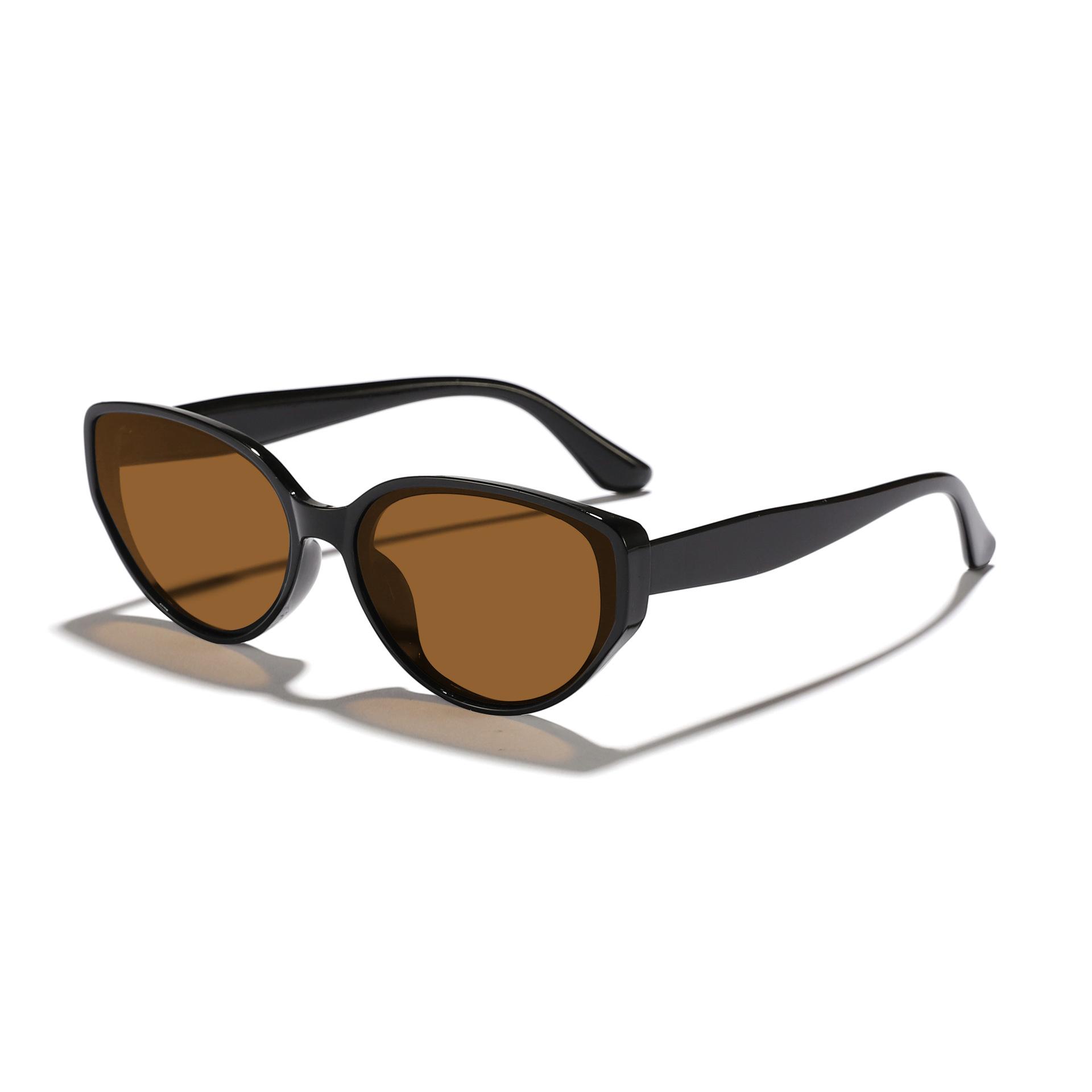 

New Kids Small Frame Cat Eye Sunglasses with UV400 Protection High-End Fashion Sunglasses for Children Daily Wear as pictures
