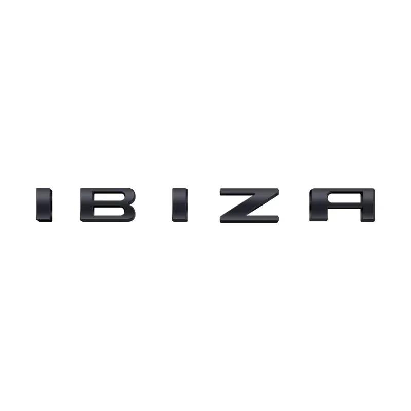 1pcs For Ibiza 6L 6J Letter Emblem 3D Decals Sticker Rear Trunk Badge Logo Metal Accessories For Seat Ibiza Leon Cupra Altea stu785