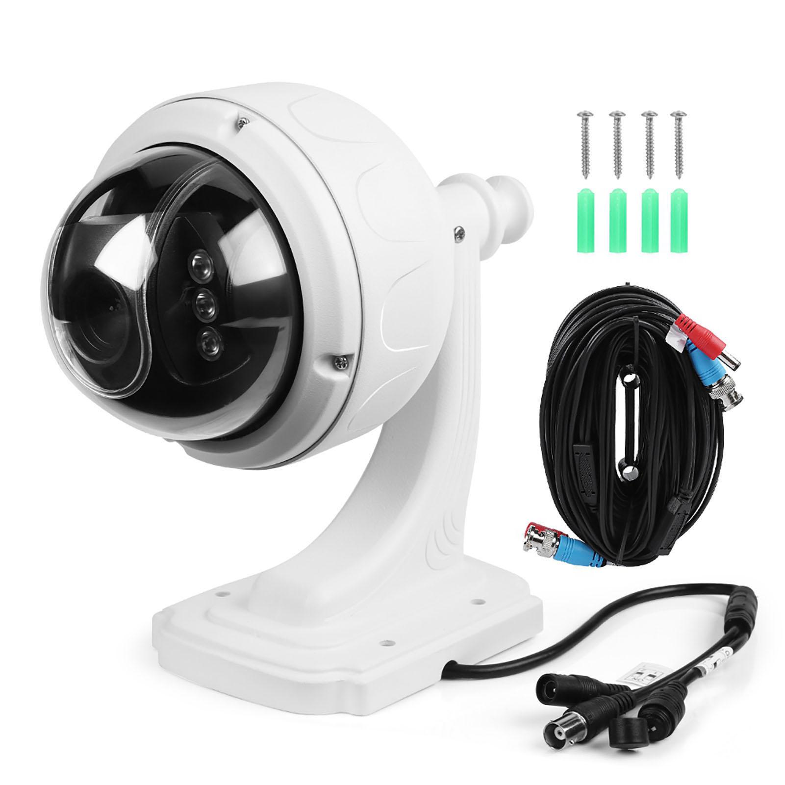 

AHD 1080P 5XZOOM Outdoor PTZ Speed Dome Security Camera Night Vision IR Cam білий