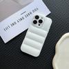 Luxusní Puffer pouzdro na telefon pro iPhone 16 15 14 13 12 11 Pro Max Pouzdra na telefon ve stylu péřové bundy pro iPhone 11 XR 7 8 Plus XS Max Měkký silikonový nárazuvzdorný kryt