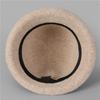 Curled Wool Mother Bucket Hat Elegant Temperament Small Face Thickened Simple Bow Warm Tide