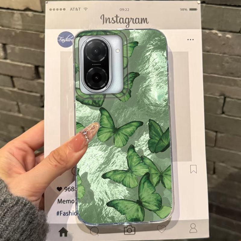Butterfly Shadow Phone Case For Xiaomi Redmi 14C 13C 10 9A 9C Note 14 13 12 11 10S 9 8 Pro Plus A5 A4 A3 A2 A1 Girls Funda Cover