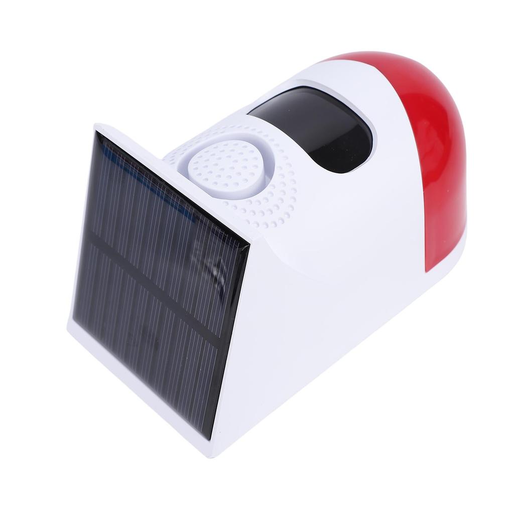 Solar Strobe Alarm with Motion Sensor WiFi 120db Sound IP67 Water Proof Outdoor Security Siren Remote Control for  