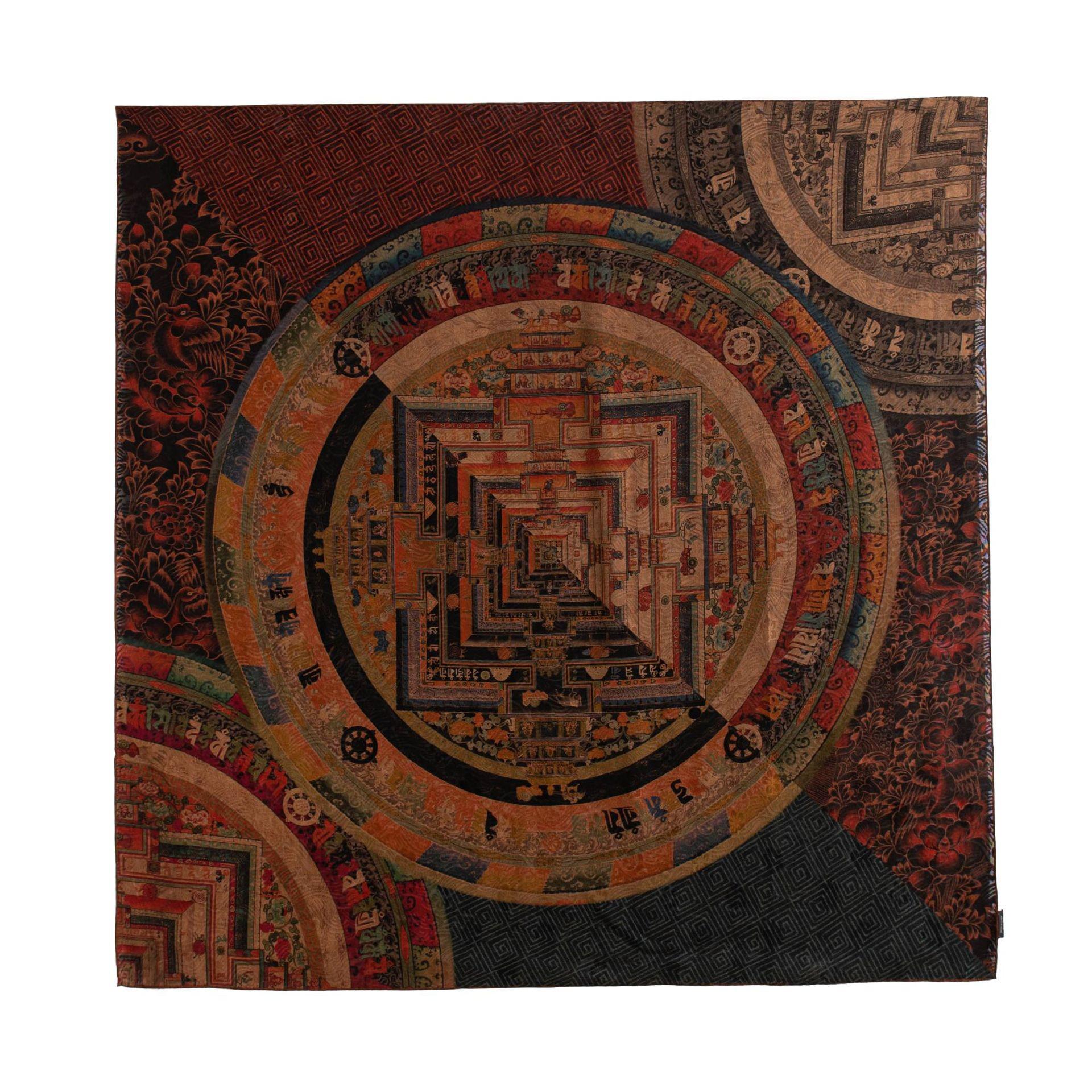 Xiangyunsha Mulberry Silk Women s Luxury Shawl: High-End Jiao Luo Scarf 110x110