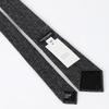 EMPORIO ARMANI EA52 Wool Tie, Thick, Fall/Winter (EA52-18 Gray Black, 9A33700020) [Parallel Import]