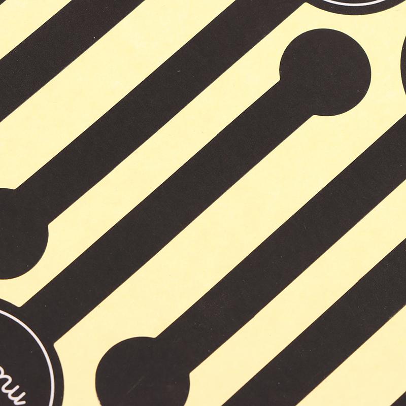 100Pcs Adhesive Long Style Handmade Cake Packaging Sealing Label Kraft Sticker