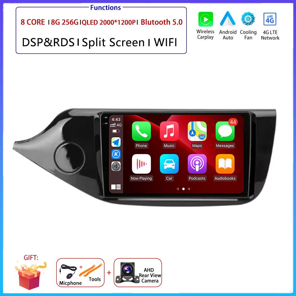 LHD 9" 4G Android OS For KIA CEED JD 2012 2013 - 2018 Car Radio Stereo Multimedia Video GPS Navigation Player QLED Screen BT 5.0