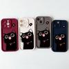 INS Schwarze Katze Hülle Für Huawei Honor 70 90 200 Pro 8X X9 X7 10i MAGIC 6 PRO Nova Y70 Y61 Y90 7 9 10 Pro 10SE Weiche Silikonhülle