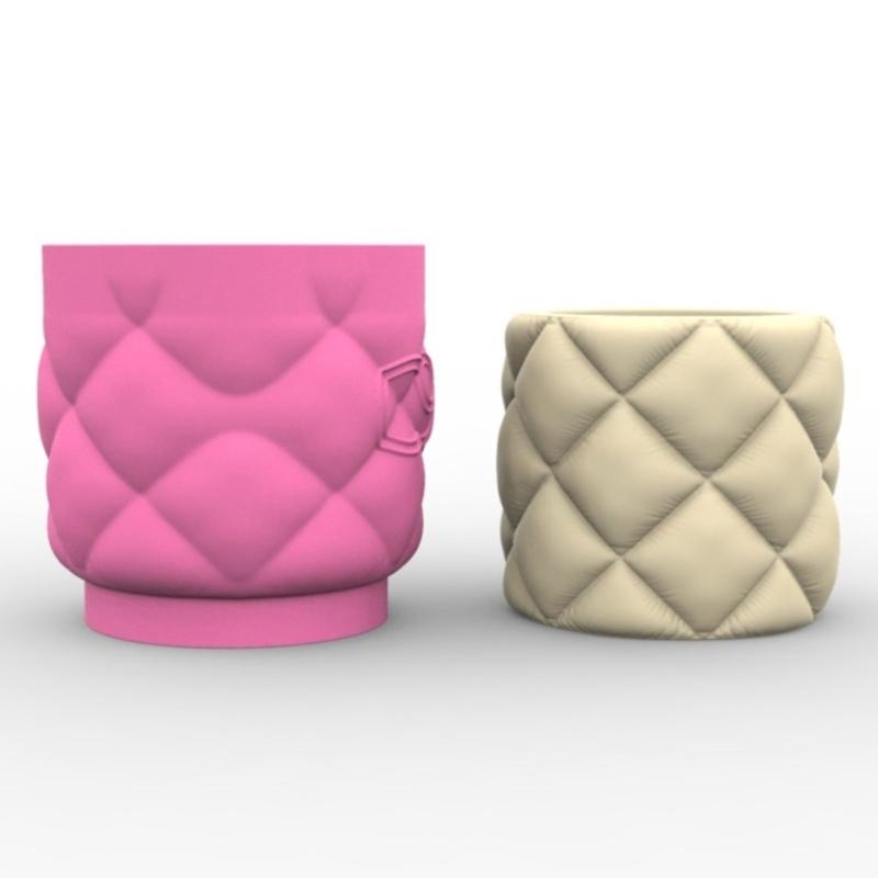 Succulent Planter Silicone Mould Sofa Texture Concrete Flower Pot Mold Easy Demold Gypsum Mould for Home Decoration