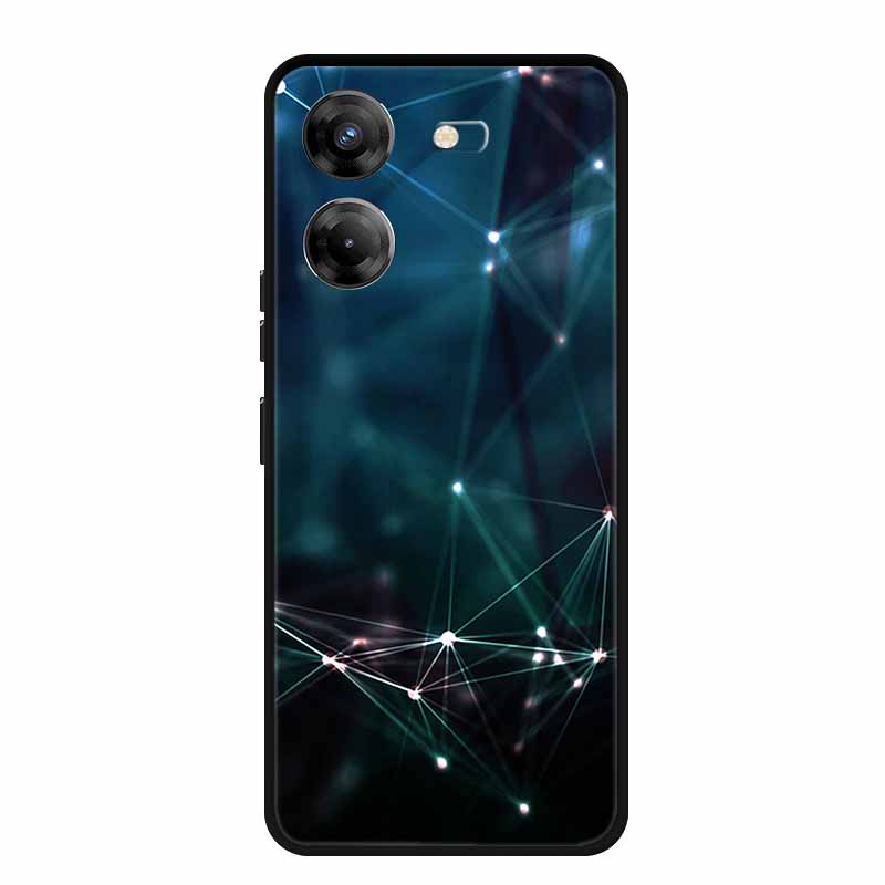 For Tecno Pova 5 Phone Case 6.78" Coque Black Bumper Silicone Soft Back Cover Case For Tecno Pova 5 Case Pova5 Funda Para Capa